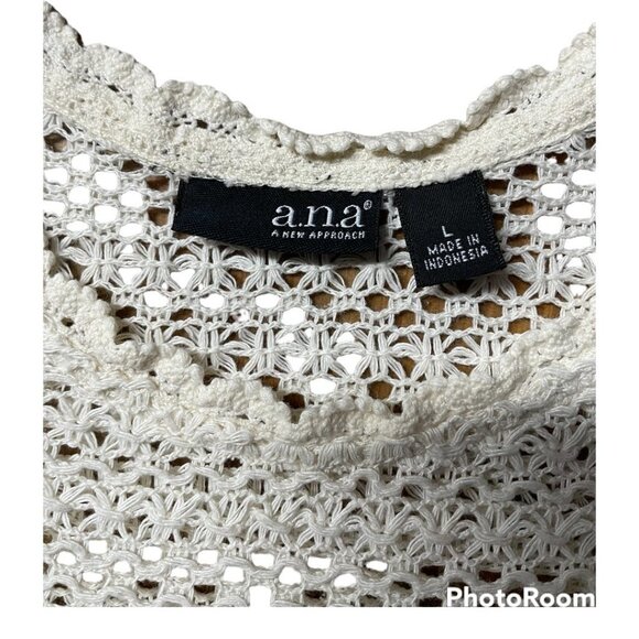 A.N.A Tunic Blouse Tan Size Large - Picture 4 of 15